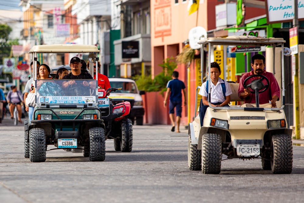 Driving a golf cart is not only the best way to get around, but it's one of the most fun things to do in San Pedro, Belize