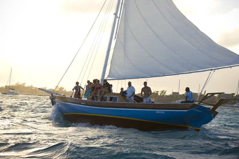 Set Sail on our sailboat while enjoying a Belize Honeymoon at the Best Resort in Belize